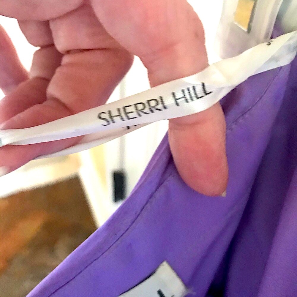 EUC SHERRI HILL BEAUTIFUL/GLAM PURPLE DRESS!!💕💕 - Picture 8 of 8